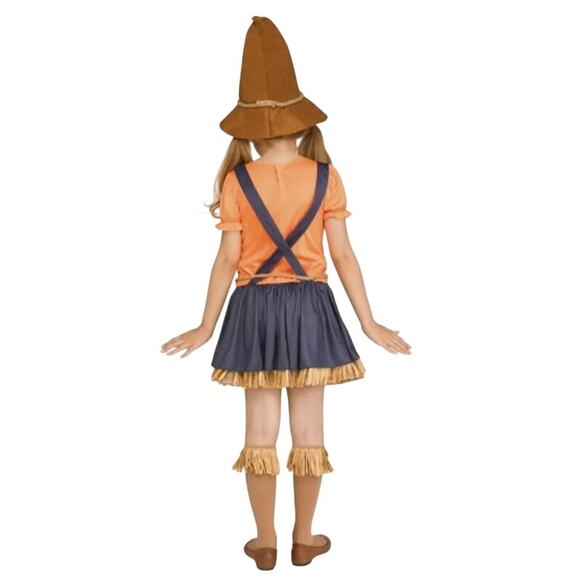 Fun World Scarecrow Multi-Color Halloween Costume Set Big Girls Female Child XL - Picture 12 of 12